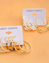 SHEIN | 10 Pairs Faux Pearl and Butterfly Decor Earrings| Women Jewelry | Brand New