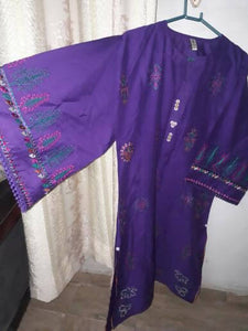 Ethnic | Purple Kurta (Size: S ) | Women Branded Kurta | Preloved
