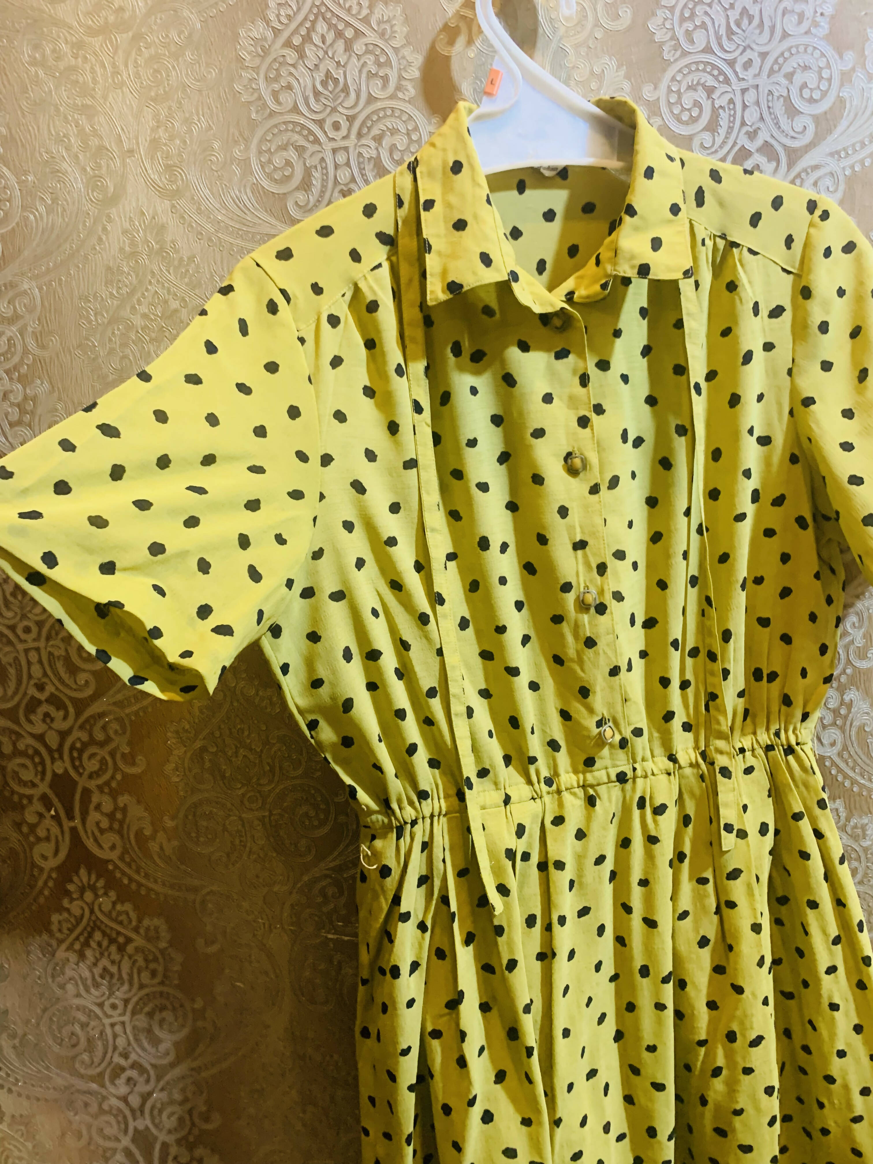 Yellow Trendy Top (Size: M ) | Western (Locally Stitched )| Worn Once
