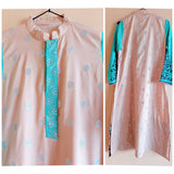 3 PC Embroidered Cotton Suit | Women Locally Made Kurta| Small | Preloved