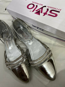 Stylo| Silver Pumps ( Size: 38 ) | Women Shoes | Brand New