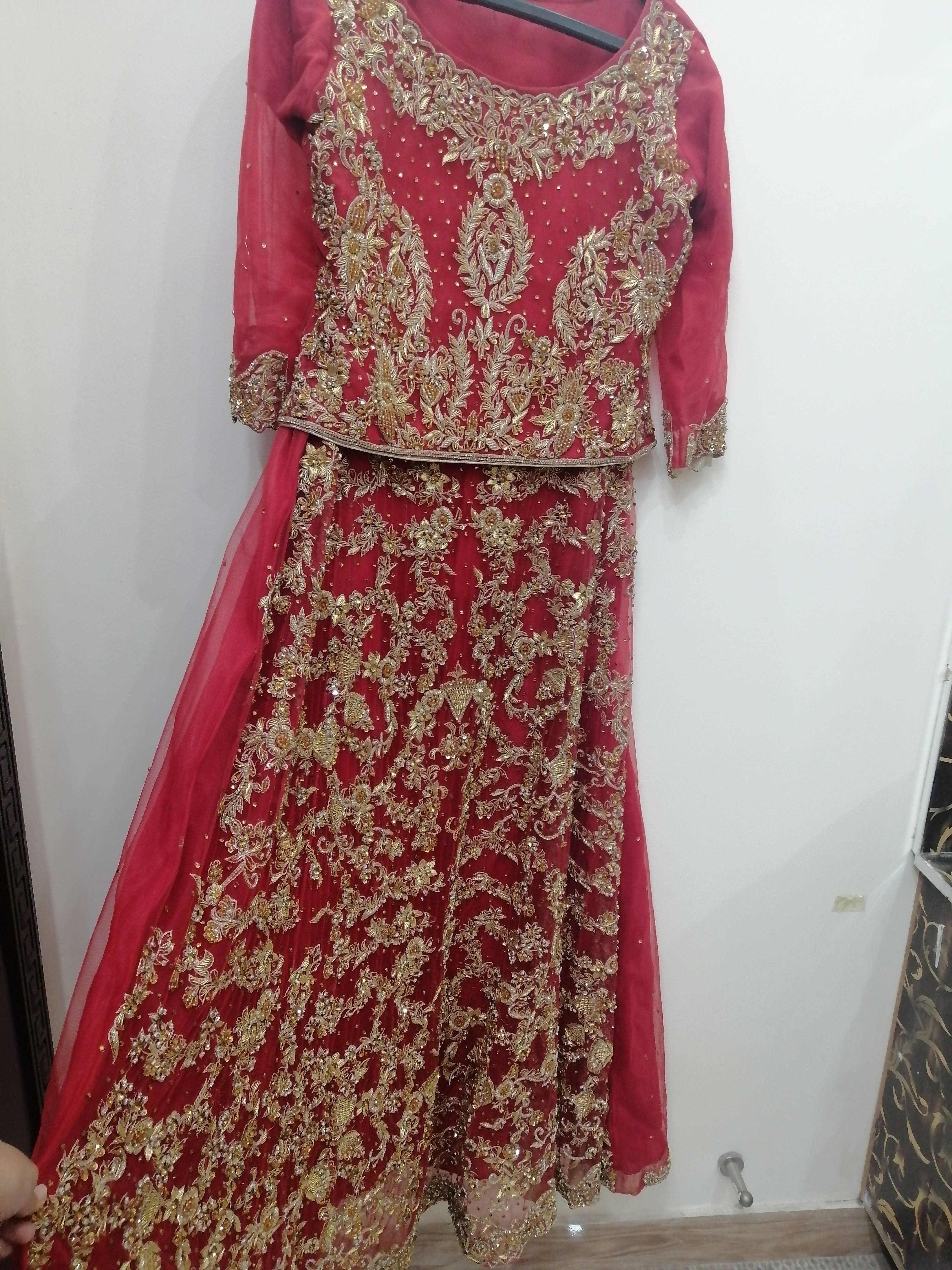 Red net beautiful formals | Women Bridals | Worn Once