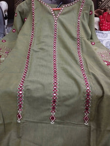 Embellished Mirror Work Suit | Women Locally Made Formals | Small | New