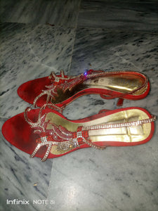 Stylo | Red fancy shoes (Size: 9 ) | Women Shoes | Preloved