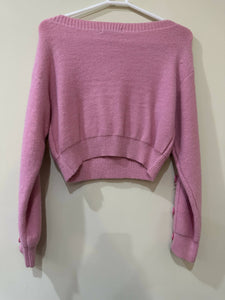 Mantra| short length Pink sweater (Size: L )| Women Sweaters & Jackets | Worn Once