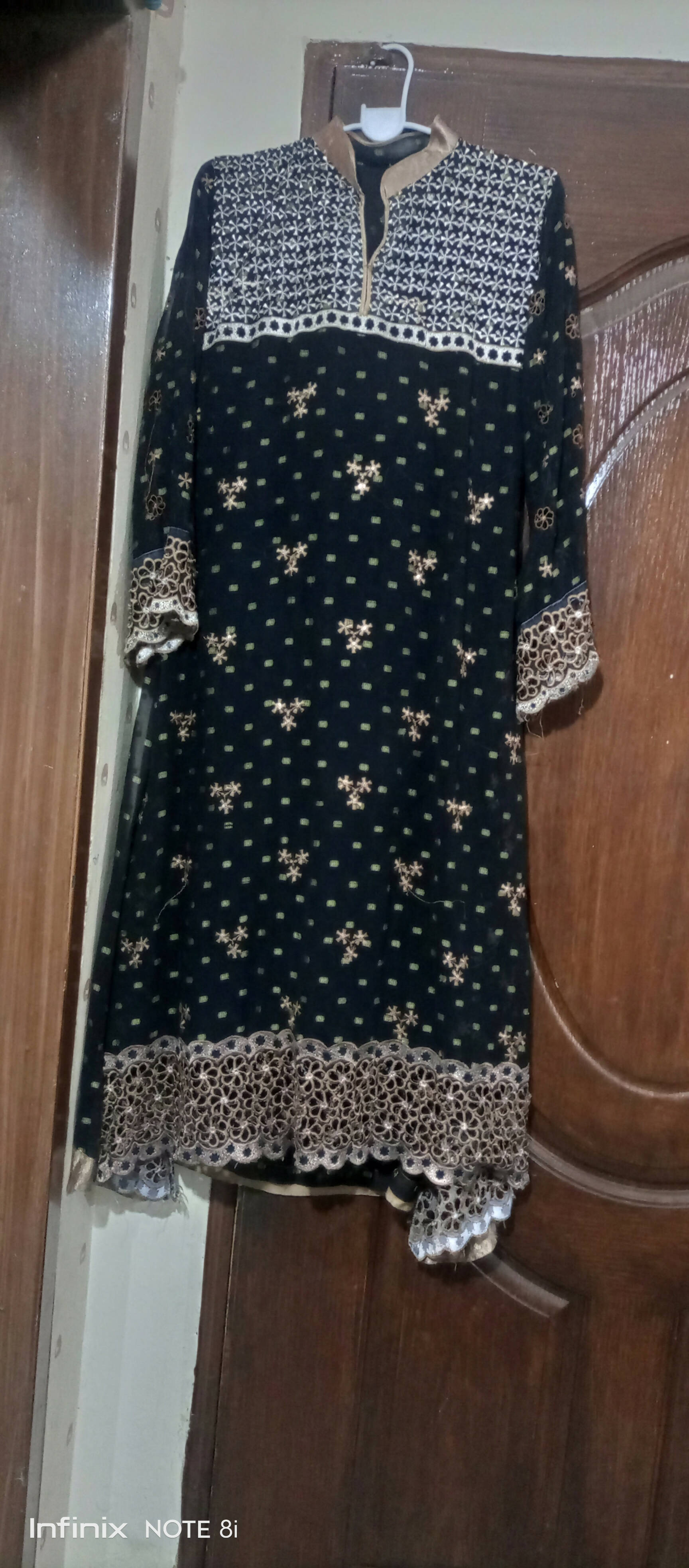 Fancy Black 3 PC Suit | Women Locally Made Formals | Medium | Worn Once