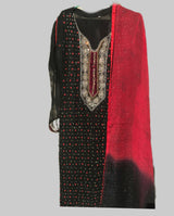 Black Red Embroidered Women Kurta and Flapper | Women Locally Made Formals | Medium to Large | Preloved