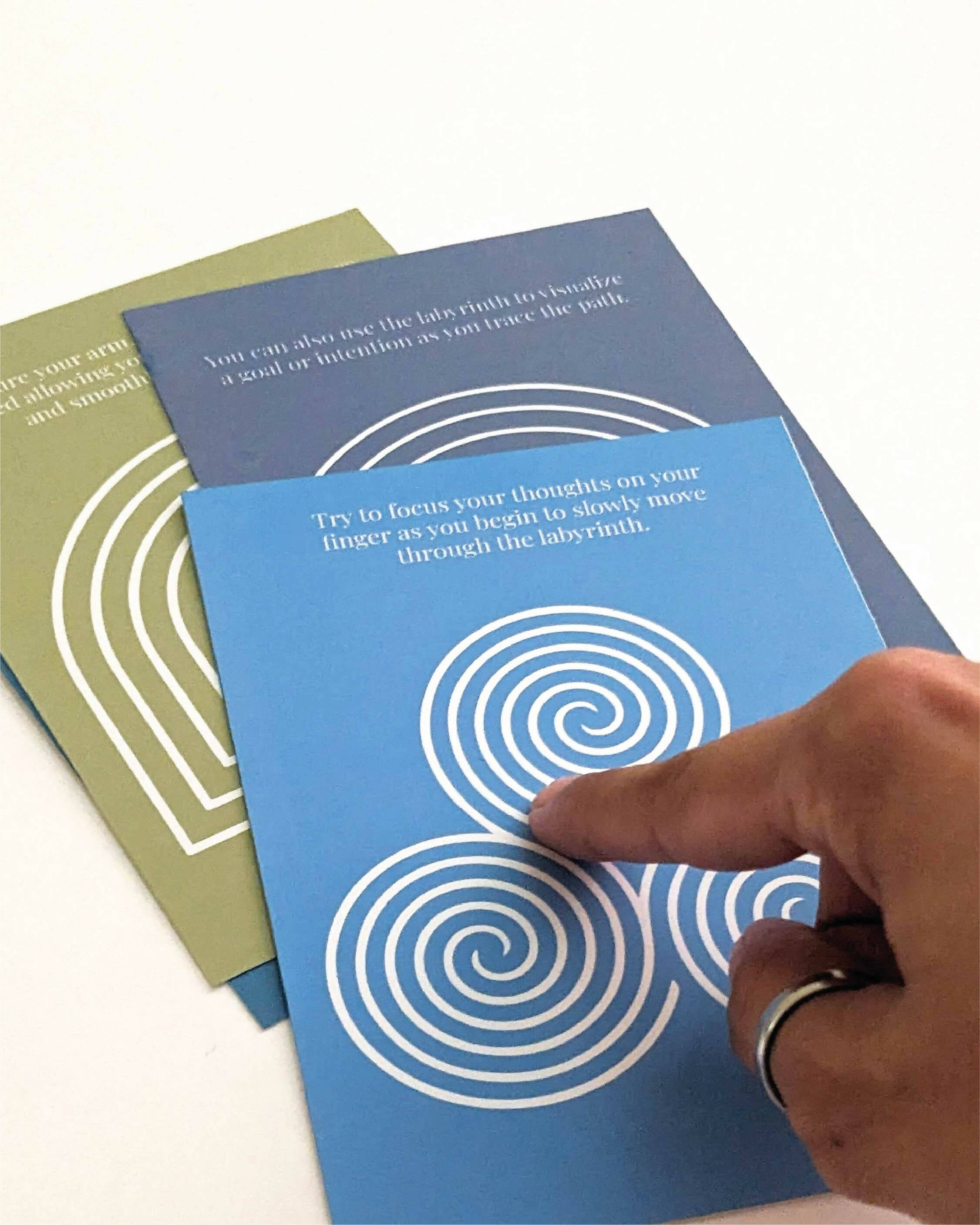 Mindfulness Cards - Finger Labyrinth Meditation | Corporate Gift | New
