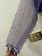 Purple embroidery gharara suit | Women Locally Made Formals | Large | Worn once