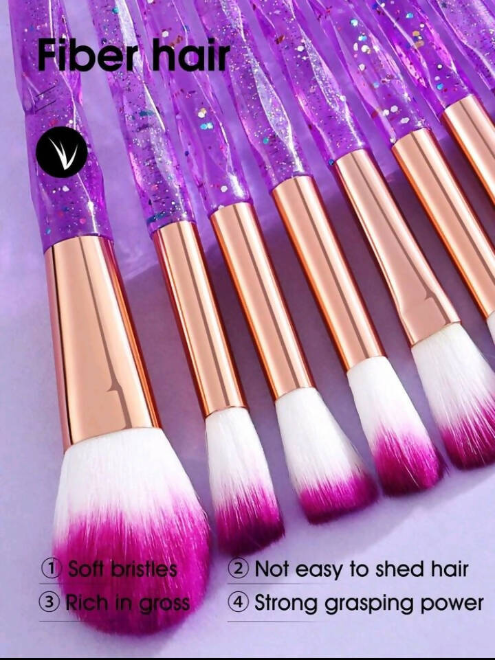 SHEIN | 20 Pcs Glitter Makeup Brush Set | Face | Beauty | Brand New