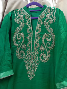 Green Embroidered Shirt & Trouser | Women Formals | Preloved