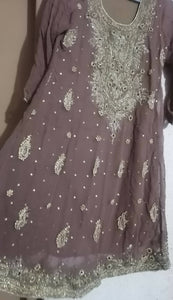 Chiffon Embroided Suit | Women Locally Made Formals | Small | Worn Once