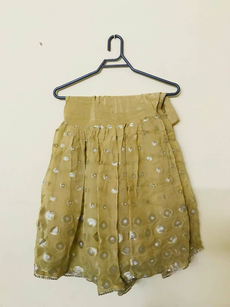 Gold net tulle skirt zara sale