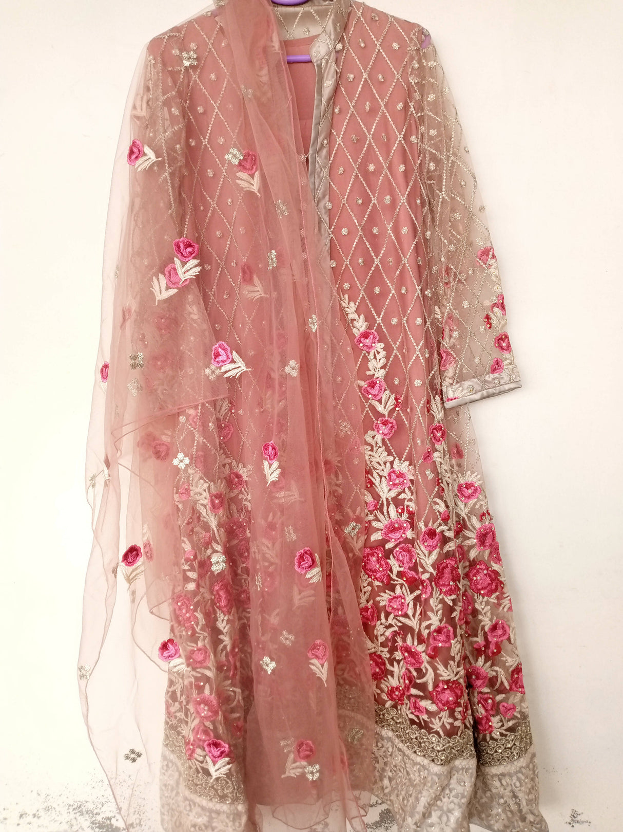 Fancy Tea Pink Frok | Women Locally Made Formals | Medium to Large | Worn Once