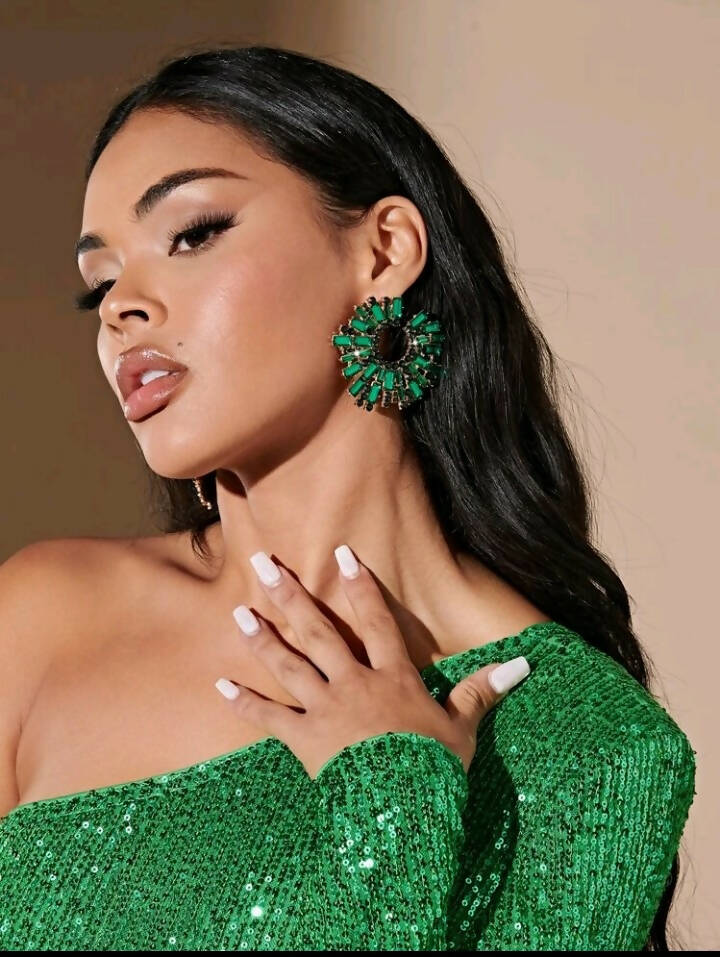 SHEIN |Green earrings | Women Jewellery | Brand New