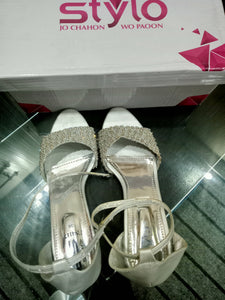 Stylo | Silver Heels | Women Shoes | Heels | Size: 38 | Worn Once