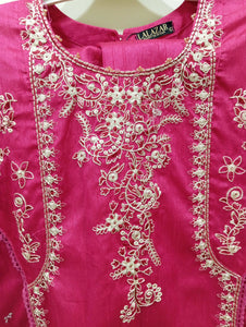 Embroidered Stitched Suit | Women Locally Made Formals | Large | New