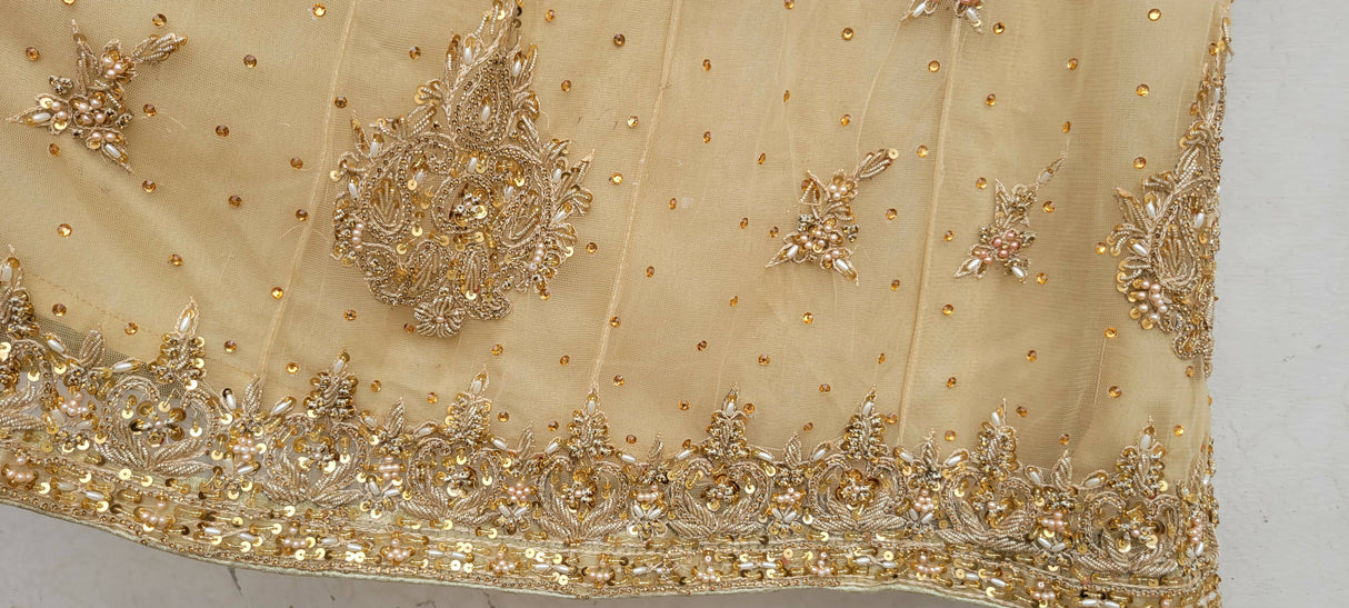 Heavy Maxi with Masoori Lehnga | Women Locally Made Formals | Small | Worn Once