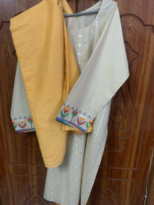 Beechtree | Lawn 3 Piece Stitched Suit | Women Branded Kurta | XXL | New