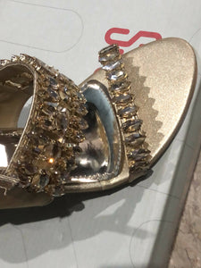 ECS | Golden heels | Women Shoes | Brand new