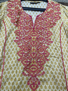 Al Karam studio | Women kurta | 3piece embroidered stitched suit | Preloved