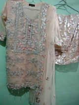 Embroidered Party Wear Suit | Women Locally Made Formals | Medium | Worn Once