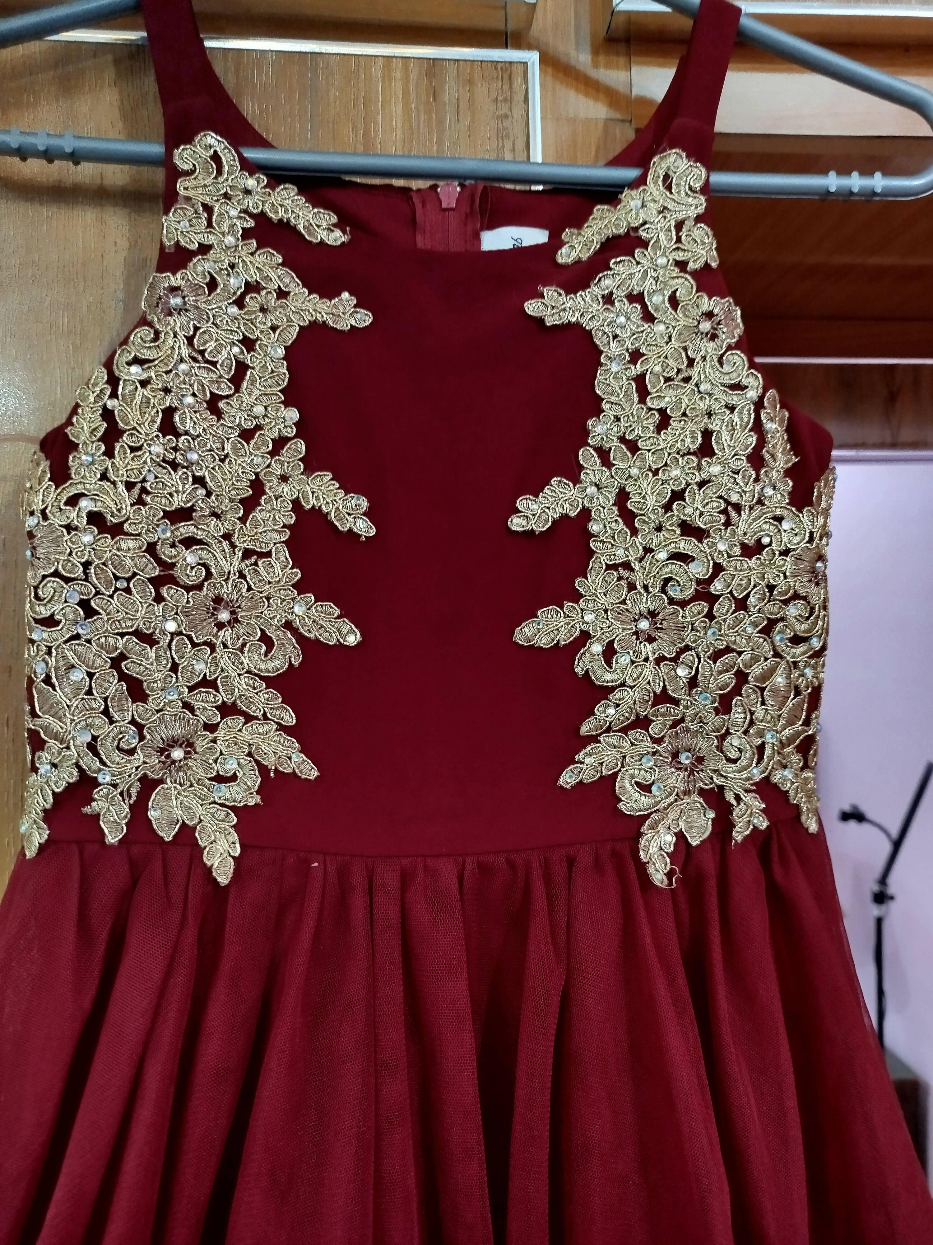 Red Frok with Embroidery | Girls Skirts & Dresses | Small | New