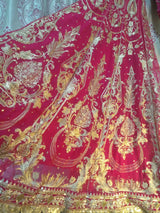 Embroidered Maxi with Banarsi Sharara | Women Locally Made Formals | Small | Preloved