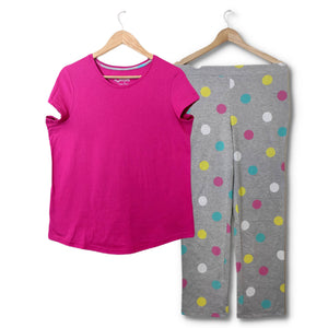 Zenith | Pink Grey PJ Set | Pajama Sets | Brand New