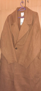 H & M | Beige Oversized Coat | Women Coats | Brand New