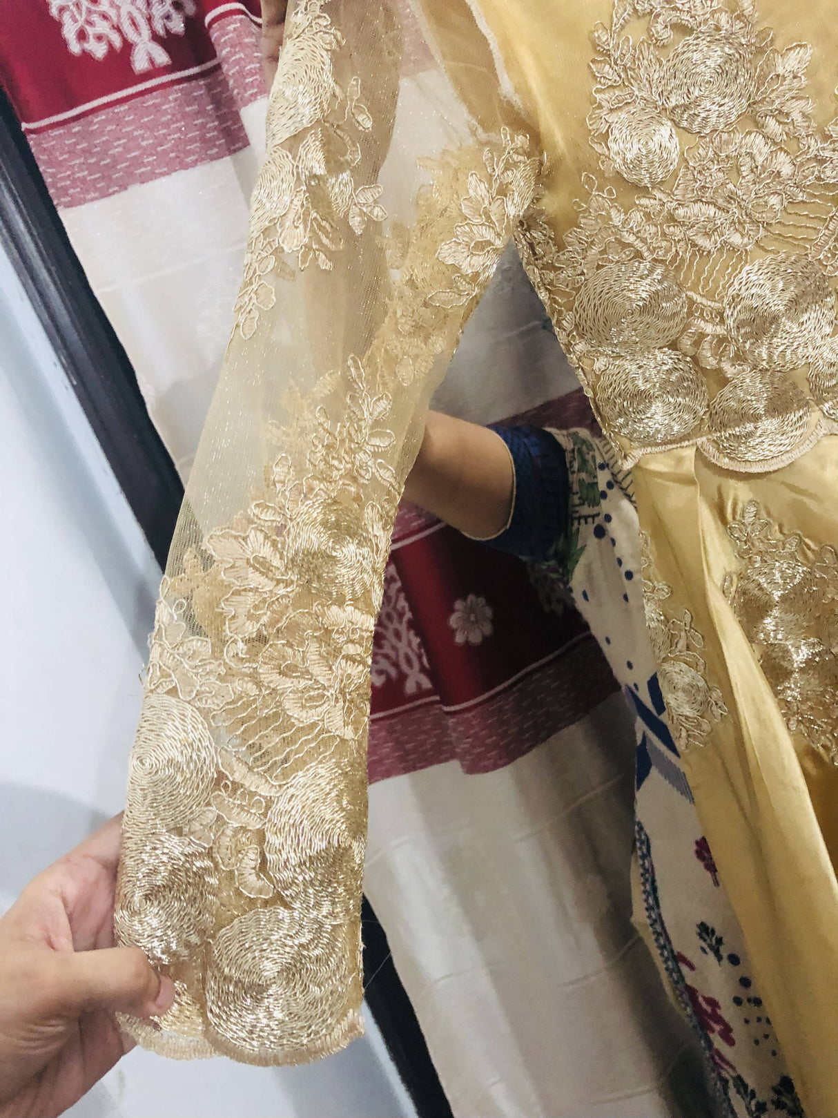 Gold Formal Maxi | Women Frocks & Maxis |Medium| New