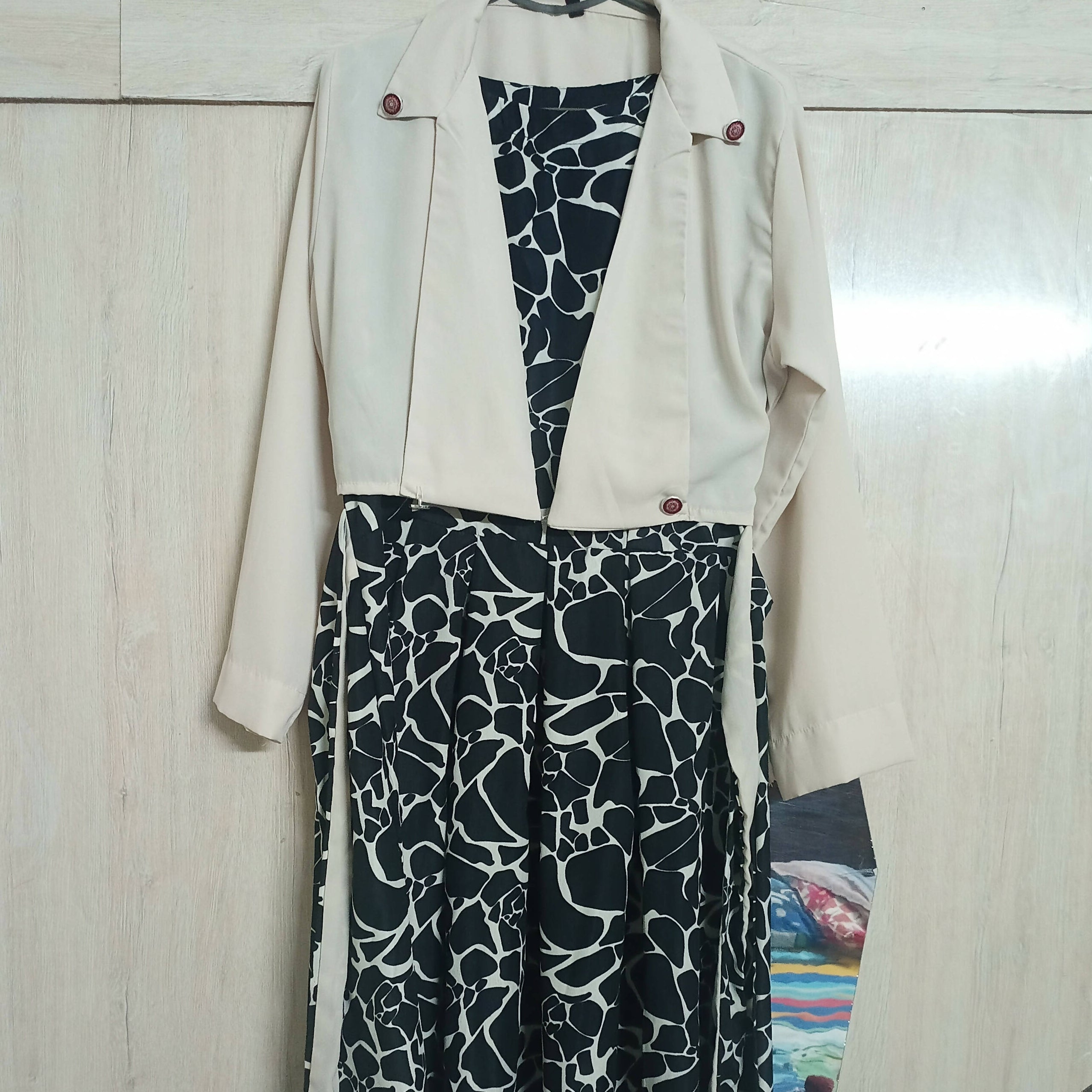 Stylish Black Maxi with Coat | Women Froks & Maxis | Small | Worn Once