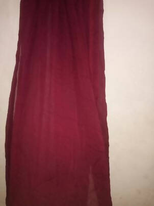 Maroon Cotton Silk Maxi (Size: M )| Women Frocks & Maxis | Preloved