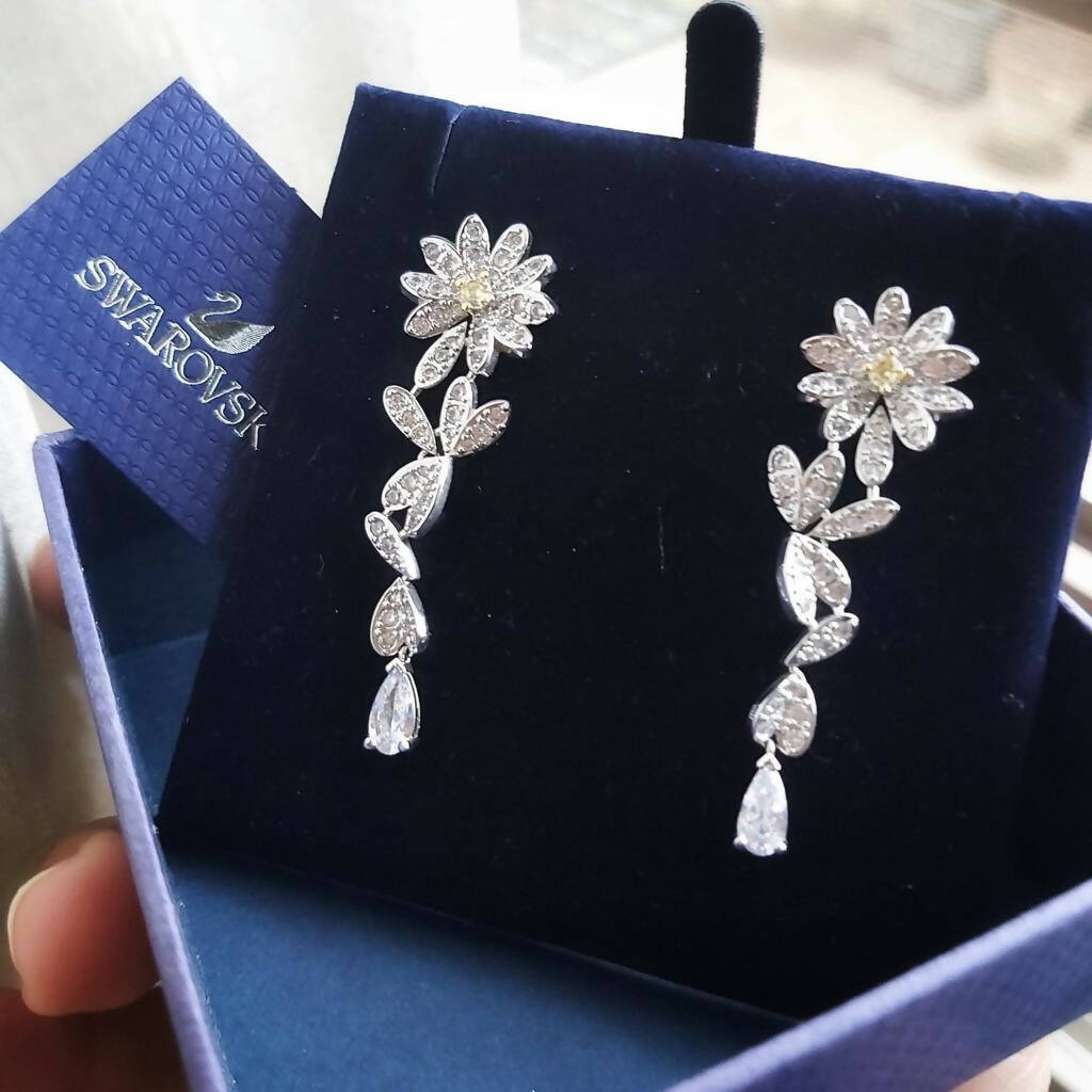 Swarovski | Eternal Flower Drop Earrings | Women Jewelry | Brand New