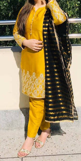Golden Formal Suit | Women Locally Made Formals | Large | Preloved