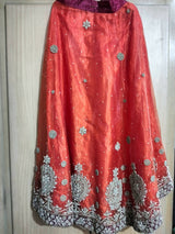 Organza Bridal Suit with Matching Jewelry | Women Bridals | Medium | Worn Once