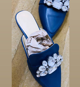 Almas | Blue Mules | Women Shoes | Sandals & Flats |Size: 36| Preloved