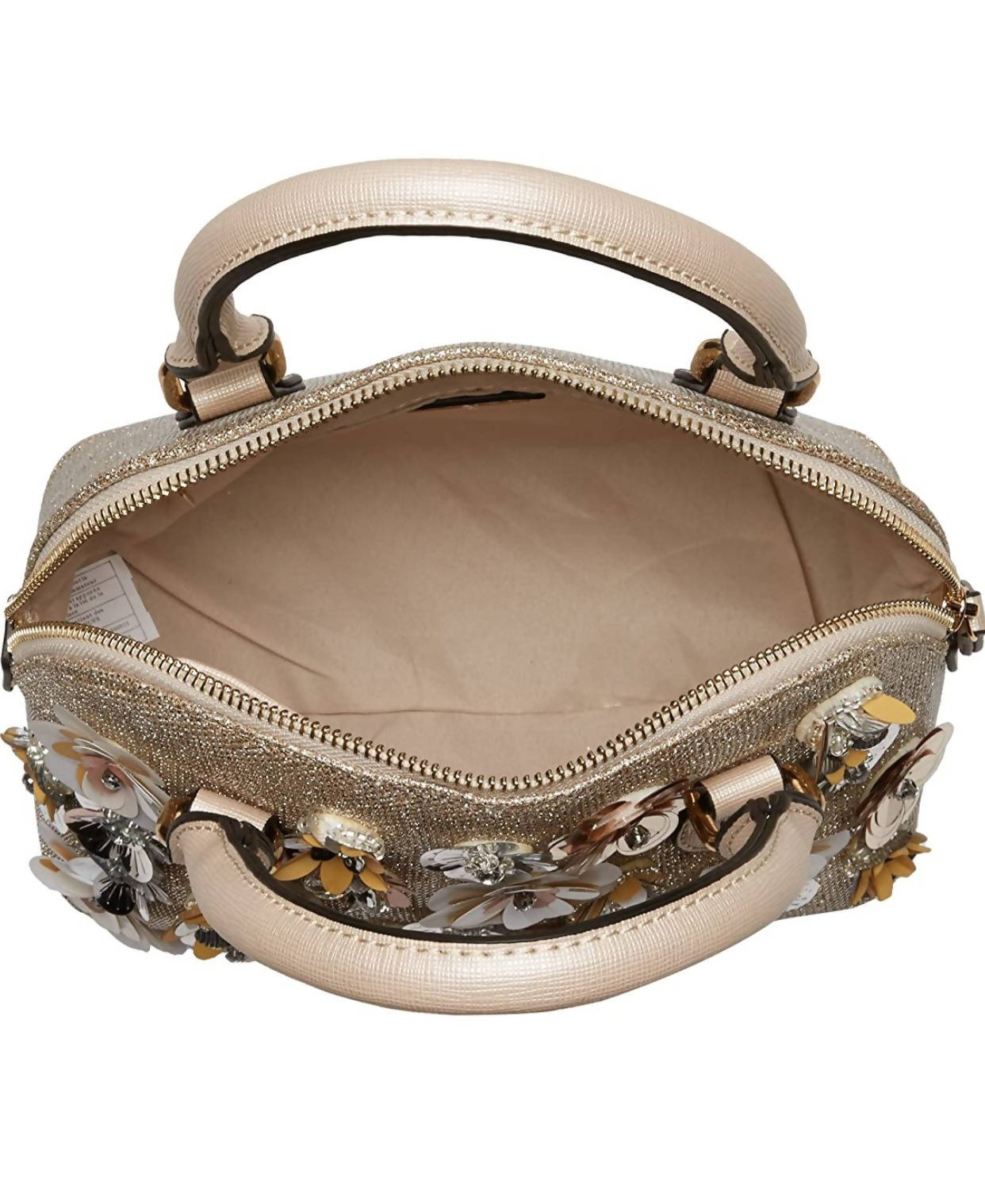 ALDO METALLIC GOLD Womens Satchel Bag