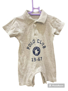 Beige polo club Romper | Baby Bodysuits & Onesies | Size: 6-9 months | Preloved