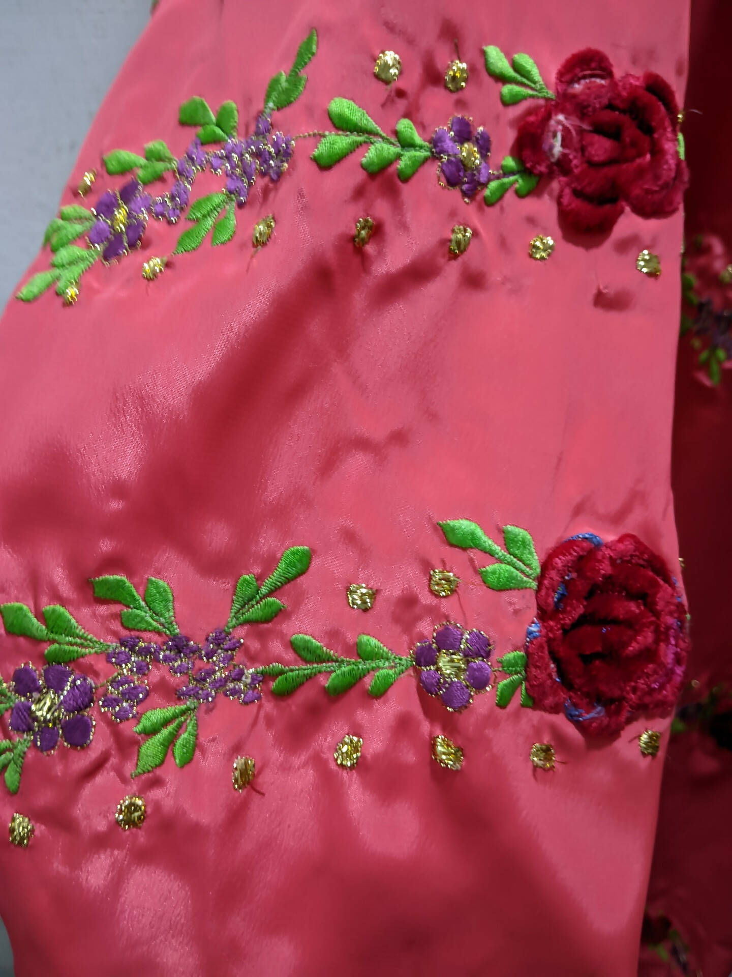 Pink Heavy Embroidered Dress (Size: M ) | Women Formals | Worn Once