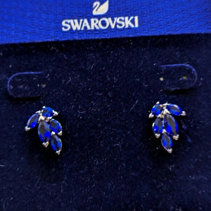 Swarovski | Blue Louison Stud Pierced Earrings | Women Jewelry | Brand New