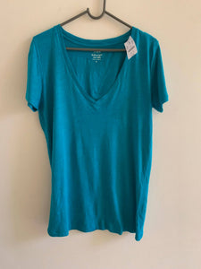 J. Crew | Blue V-Neck Half Sleeve Shirt | Women Tops & Shirts | Brand New