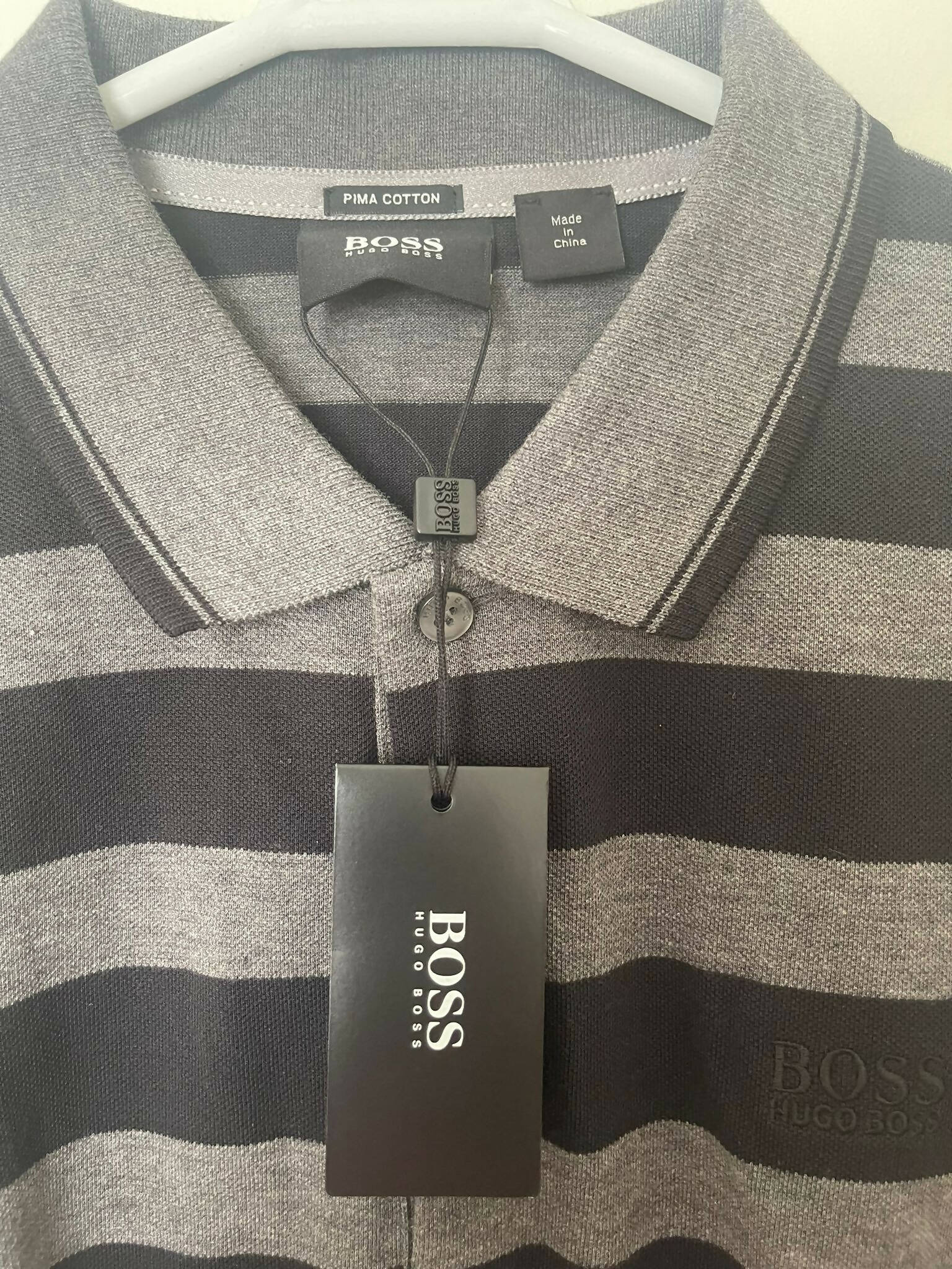 Boss | Black Striped Shirt (Medium) | Men T-Shirts & Shirts | Brand New