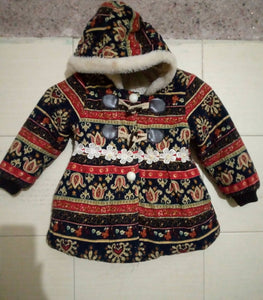 Multi Color Coat | Kids Winter | Size: For 3-4 Years | Preloved