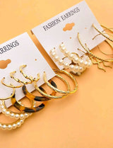 SHEIN | 10 Pairs Faux Pearl and Butterfly Decor Earrings| Women Jewelry | Brand New