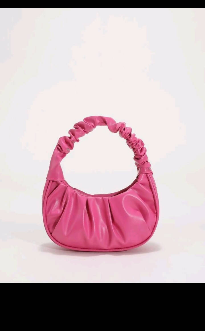 Shein | Mini Minimalist Top Handle Ruched Bag | Women Bags | New