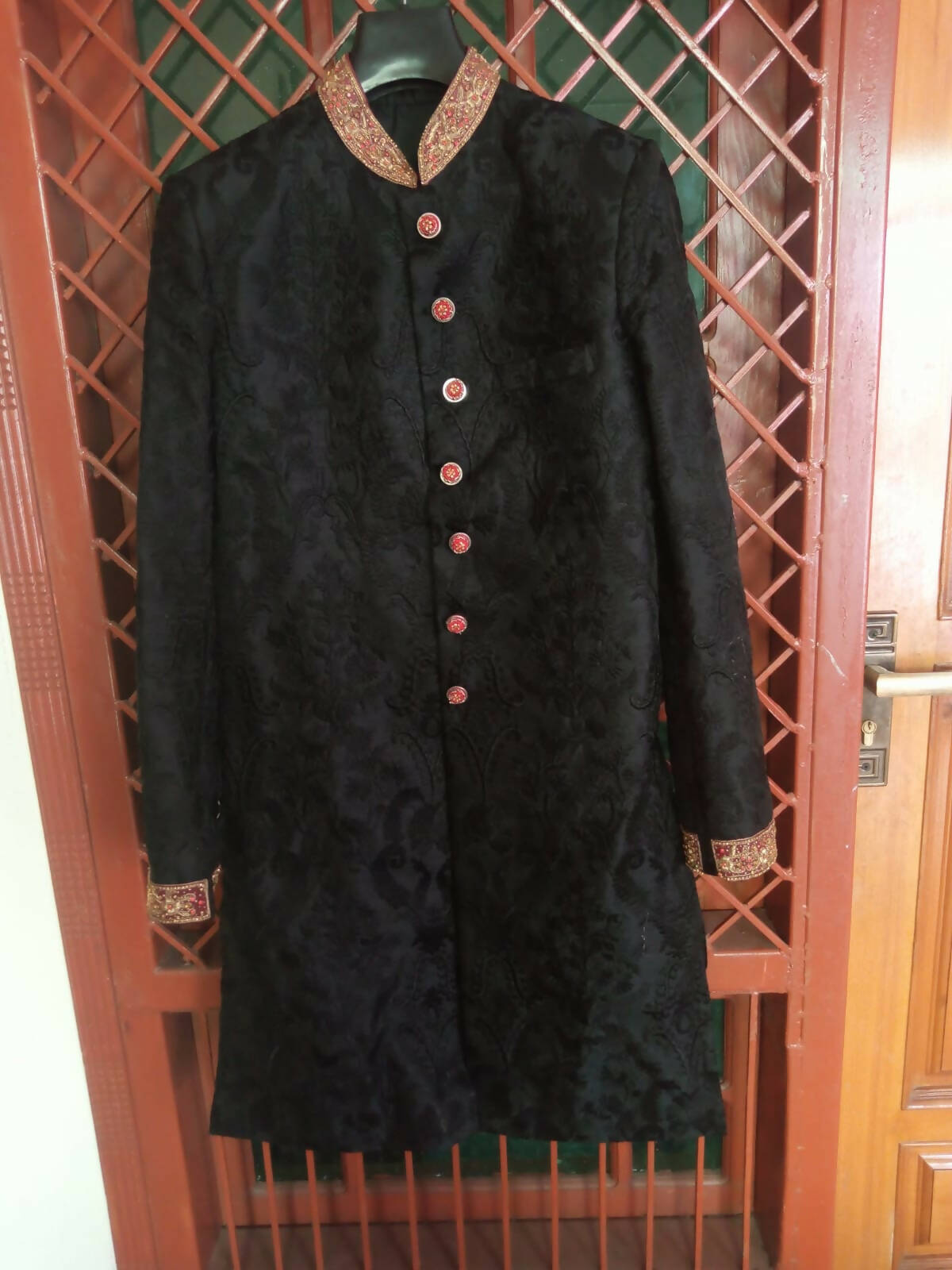 Haroons Black Sherwani (Size: M )| Men Shalwar Kameez | Worn Once