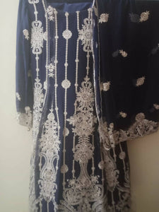 Fancy Embroidered Suit | Women Locally Made Formals | Small | Preloved