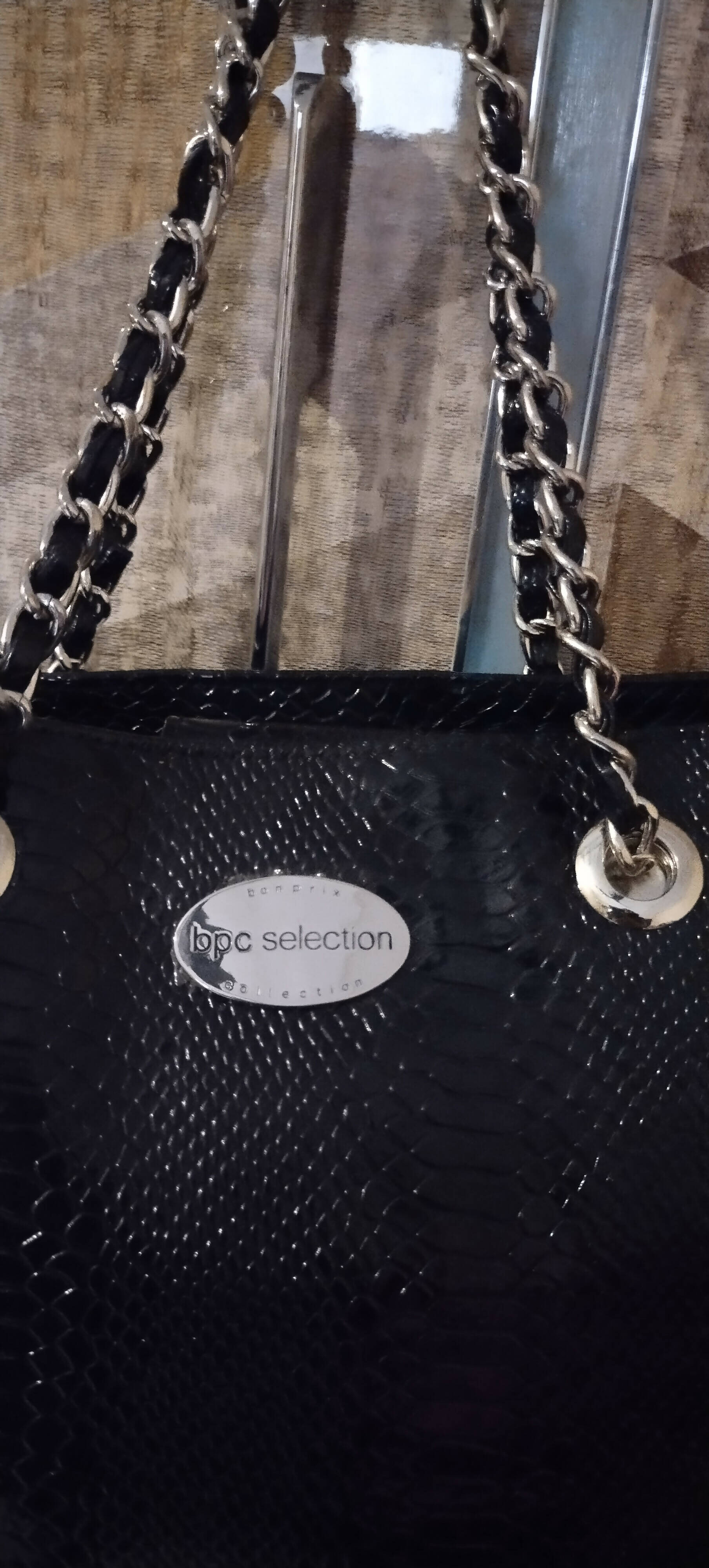 BPC | Snake Textured Leather Bags | Women Bags | Medium | New