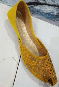 Yellow khussa | Women Shoes | Size 10 | New